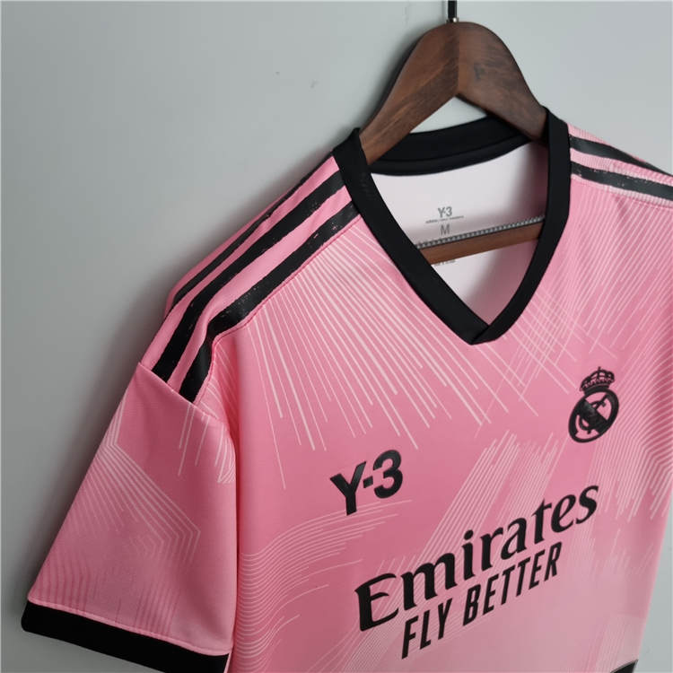 Real Madrid X Y3 22/23 Pink Soccer Jersey Football Shirt - Click Image to Close